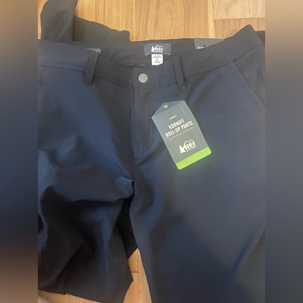 Black REI Kornati Roll-Up Pants